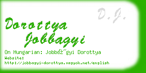 dorottya jobbagyi business card